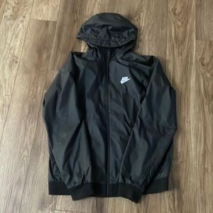 Mens Nike Black Windbreaker Size Large